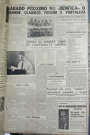 Página do jornal Correio do Ceará de setembro de 1958