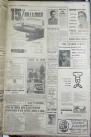 Página do jornal Correio do Ceará de setembro de 1958