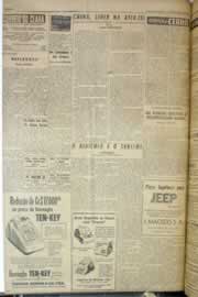 Página do jornal Correio do Ceará de outubro de 1958