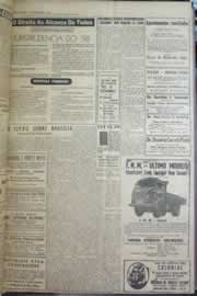 Página do jornal Correio do Ceará de outubro de 1958