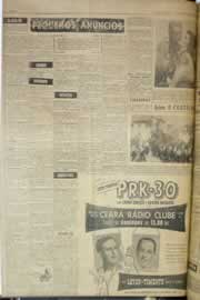 Página do jornal Correio do Ceará de outubro de 1958