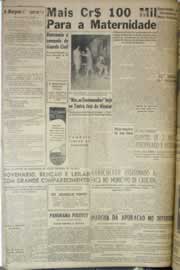 Página do jornal Correio do Ceará de outubro de 1958