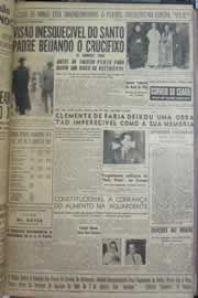 Página do jornal Correio do Ceará de outubro de 1958