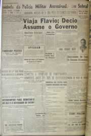 Página do jornal Correio do Ceará de outubro de 1958