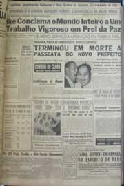 Página do jornal Correio do Ceará de outubro de 1958