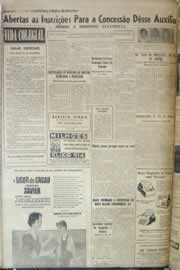 Página do jornal Correio do Ceará de outubro de 1958