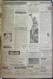 Página do jornal Correio do Ceará de outubro de 1958