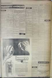 Página do jornal Correio do Ceará de outubro de 1958