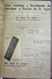Página do jornal Correio do Ceará de outubro de 1958