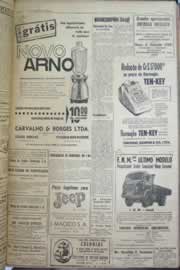 Página do jornal Correio do Ceará de outubro de 1958