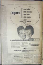 Página do jornal Correio do Ceará de outubro de 1958