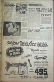 Página do jornal Correio do Ceará de dezembro de 1958