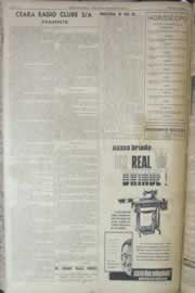 Página do jornal Correio do Ceará de dezembro de 1958