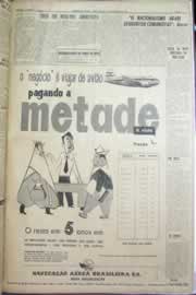 Página do jornal Correio do Ceará de dezembro de 1958