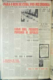 Página do jornal Correio do Ceará de janeiro de 1959