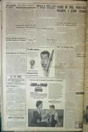 Página do jornal Correio do Ceará de janeiro de 1959