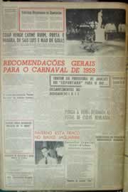 Página do jornal Correio do Ceará de fevereiro de 1959