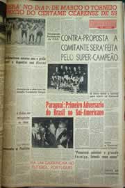 Página do jornal Correio do Ceará de fevereiro de 1959