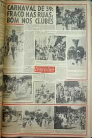 Página do jornal Correio do Ceará de fevereiro de 1959