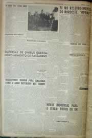 Página do jornal Correio do Ceará de fevereiro de 1959