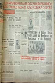 Página do jornal Correio do Ceará de fevereiro de 1959