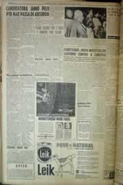 Página do jornal Correio do Ceará de março de 1959