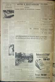 Página do jornal Correio do Ceará de março de 1959