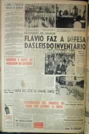 Página do jornal Correio do Ceará de março de 1959