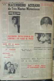 Página do jornal Correio do Ceará de julho de 1959