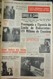 Página do jornal Correio do Ceará de julho de 1959