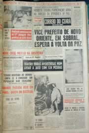 Página do jornal Correio do Ceará de julho de 1959