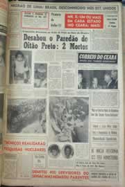 Página do jornal Correio do Ceará de julho de 1959