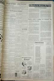 Página do jornal Correio do Ceará de julho de 1959