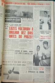 Página do jornal Correio do Ceará de agosto de 1959