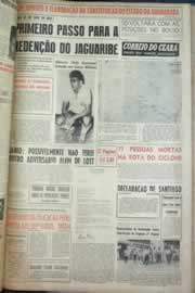 Página do jornal Correio do Ceará de agosto de 1959