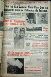 Página do jornal Correio do Ceará de agosto de 1959