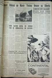 Página do jornal Correio do Ceará de outubro de 1959