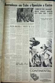 Página do jornal Correio do Ceará de outubro de 1959