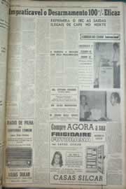 Página do jornal Correio do Ceará de outubro de 1959