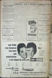 Página do jornal Correio do Ceará de outubro de 1959
