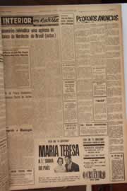 Página do jornal Correio do Ceará de outubro de 1961
