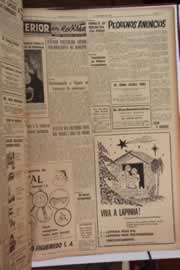 Página do jornal Correio do Ceará de dezembro de 1961