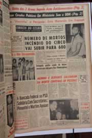 Página do jornal Correio do Ceará de dezembro de 1961