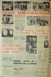 Página do jornal Correio do Ceará de julho de 1962