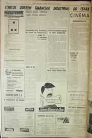 Página do jornal Correio do Ceará de julho de 1962