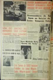 Página do jornal Correio do Ceará de julho de 1962