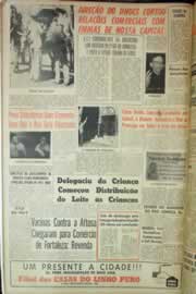 Página do jornal Correio do Ceará de julho de 1962