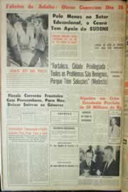 Página do jornal Correio do Ceará de julho de 1962