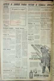 Página do jornal Correio do Ceará de julho de 1962