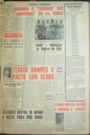 Página do jornal Correio do Ceará de julho de 1962
